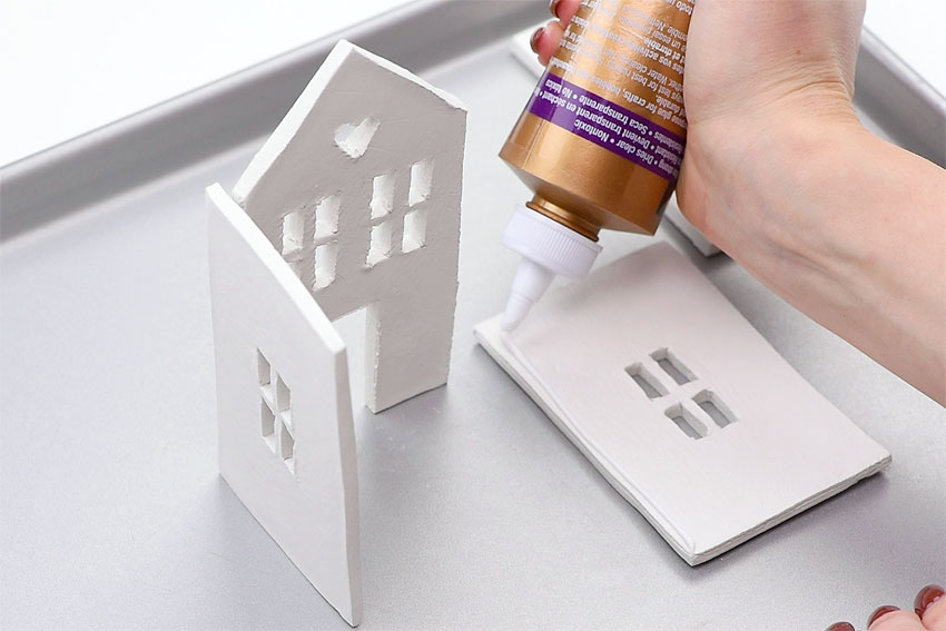 DIY Clay House  Air Dry Clay House Candle Holder