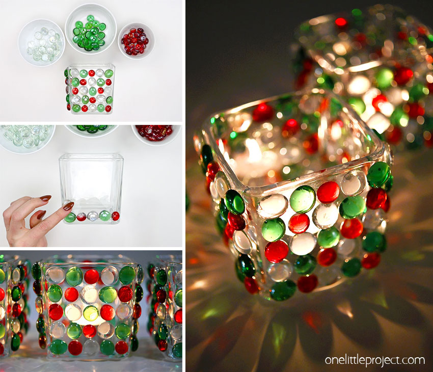 How to make a Christmas candle holder