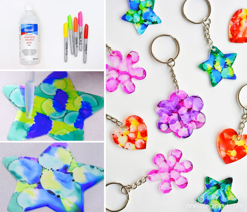 How to make Shrinky Dink keychains