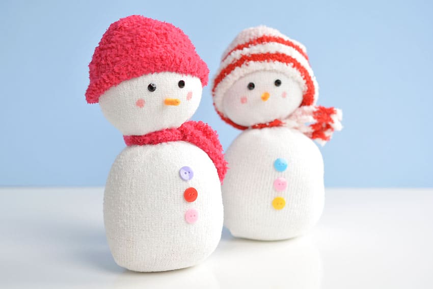 Sock Snowman | Easy, No-Sew Sock Snowman Craft