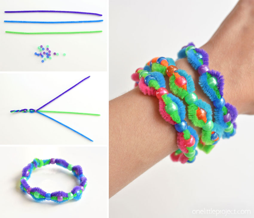 How to make a pipe cleaner bracelet