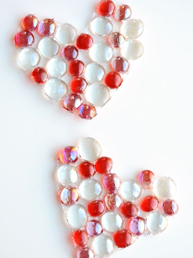 Glass Bead Heart Suncatcher