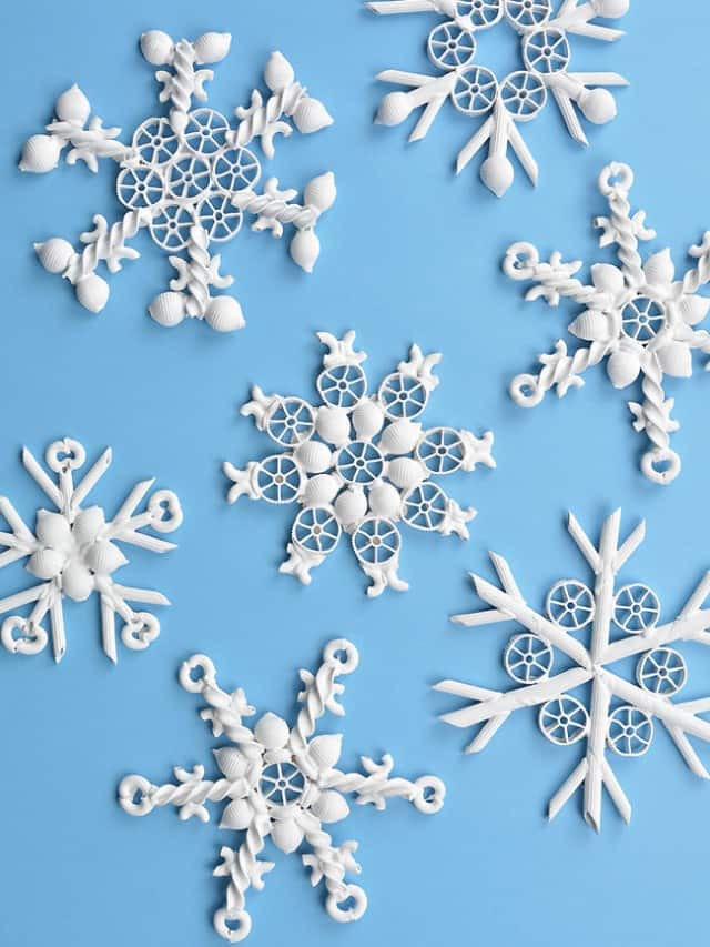 Pasta Snowflakes