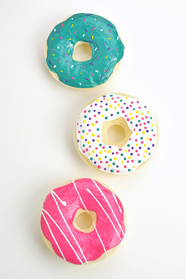 Colourful and cute squishies made in the shape of donuts