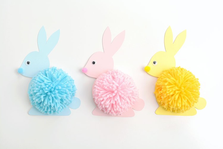 Pom Pom bunny craft