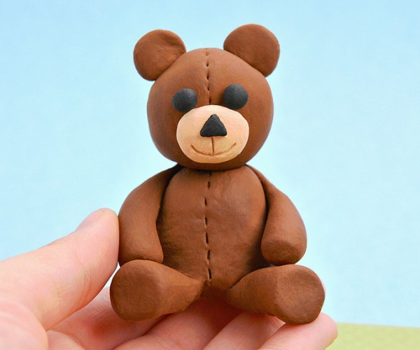 Air Dry Clay Teddy Bear