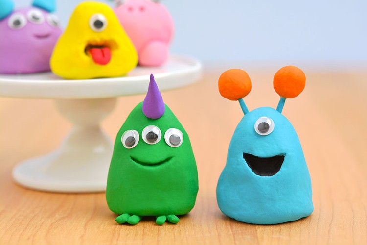 Easy clay monsters craft