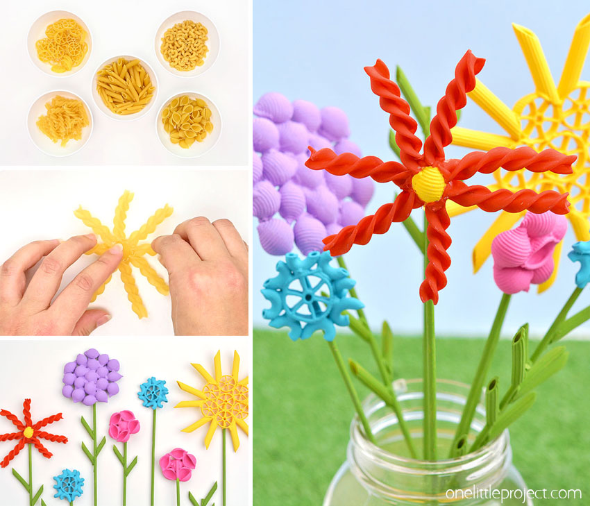 How to make pasta flowers