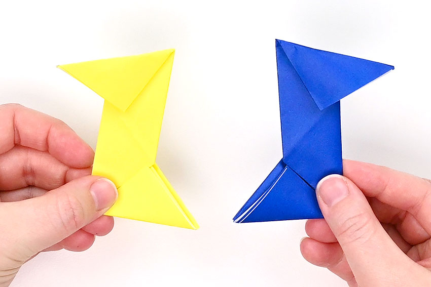 Origami paper ninja star instructions