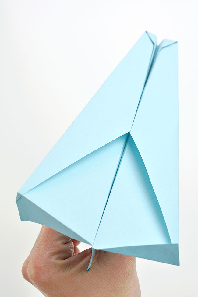 How to make a paper airplane that spins in the air