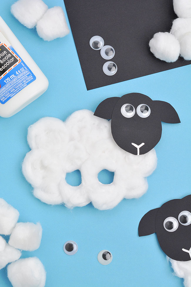Easy sheep craft for preschoolers