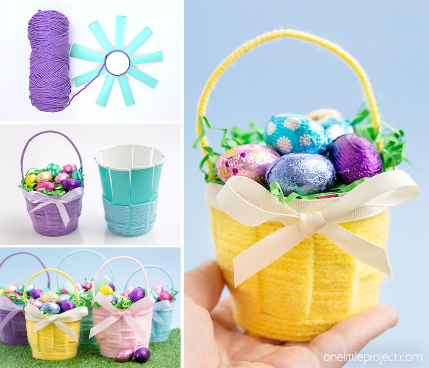 How to make mini Easter baskets