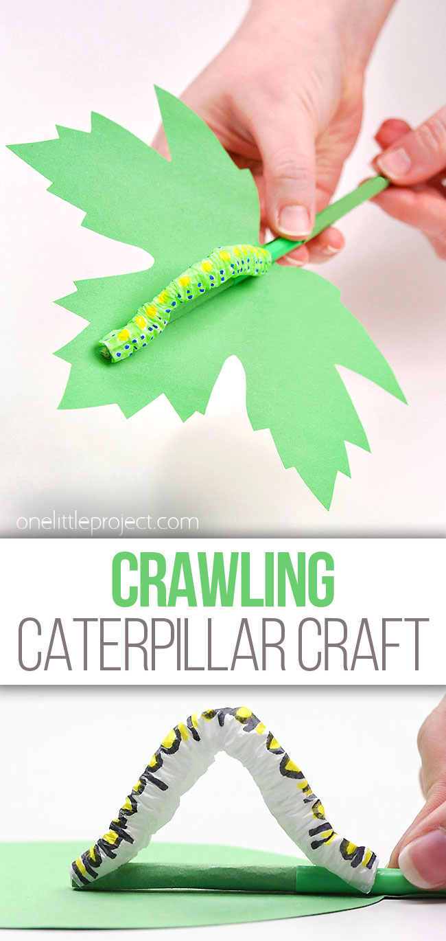Easy crawling caterpillar craft