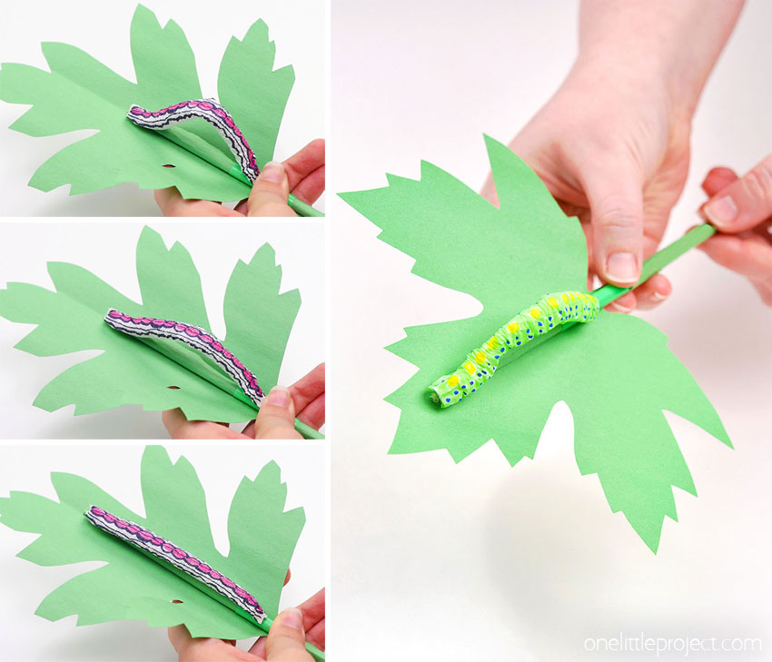 DIY caterpillar craft