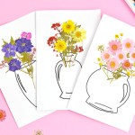DIY Pressed Flower Card