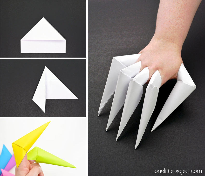How to make paper claws