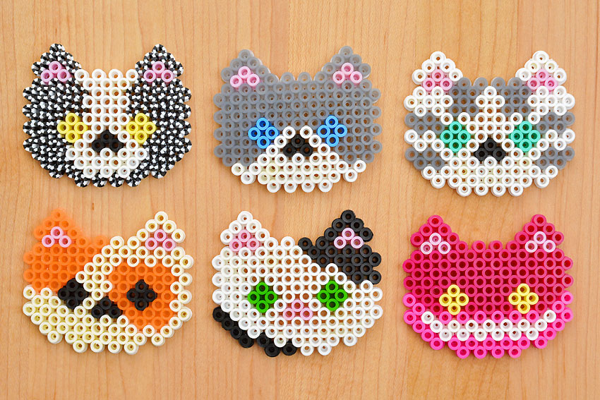 Cat Perler Beads - One Little Project