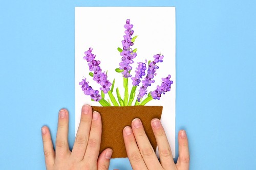 Q-Tip Flower Painting