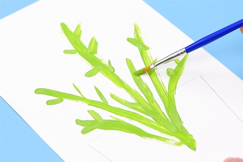 Q-Tip Flower Painting