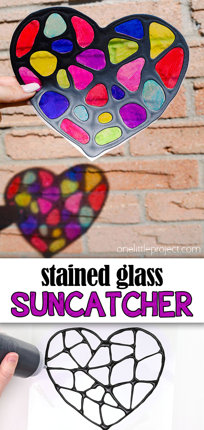 Stained glass suncatcher craft