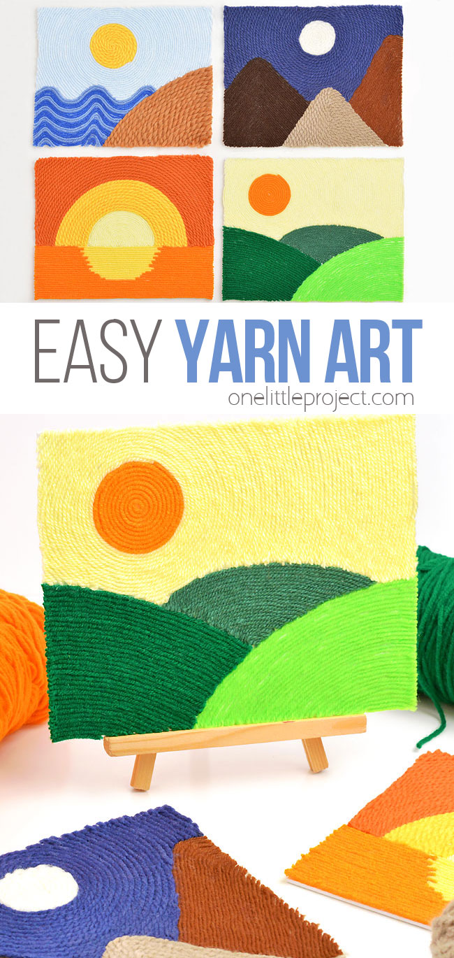 Easy DIY yarn art