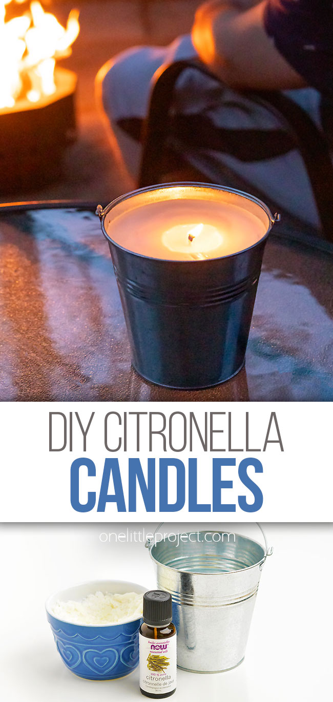 Easy homemade citronella candles