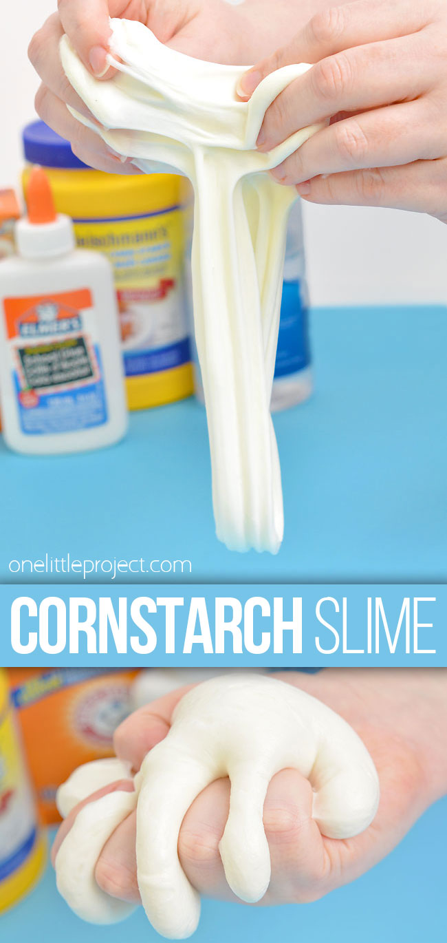 Easy slime recipe with cornstarch