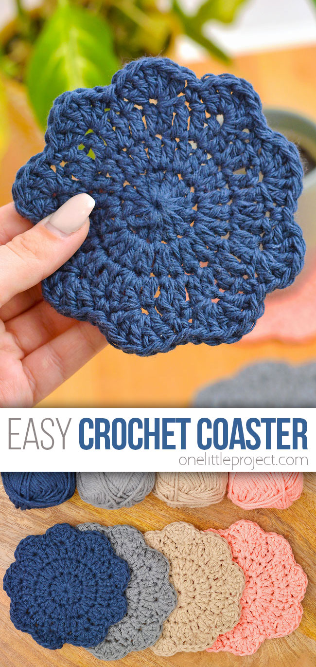 Free pattern for easy crochet coasters