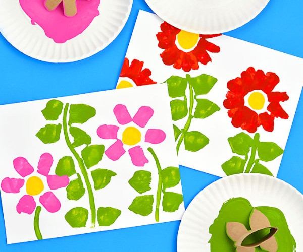 Easy Flower Painting for Kids