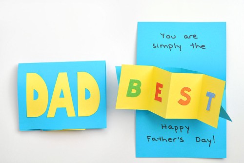 Fathers Day Pop Up Card