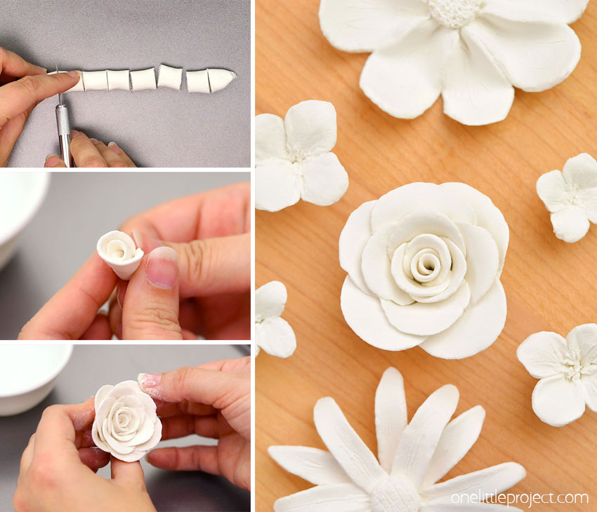 How to make clay flowers