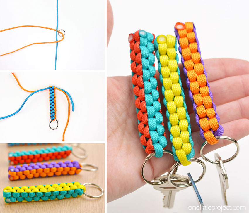 How to make a paracord keychain