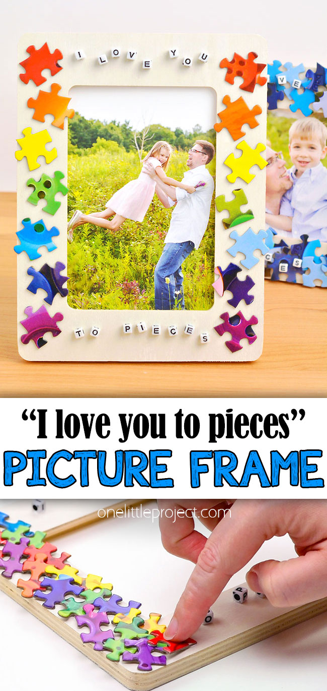 Easy Father's Day craft picture frame