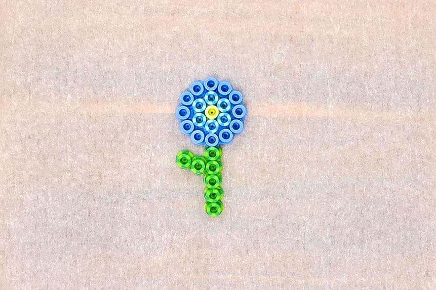 Perler Bead Flower - One Little Project