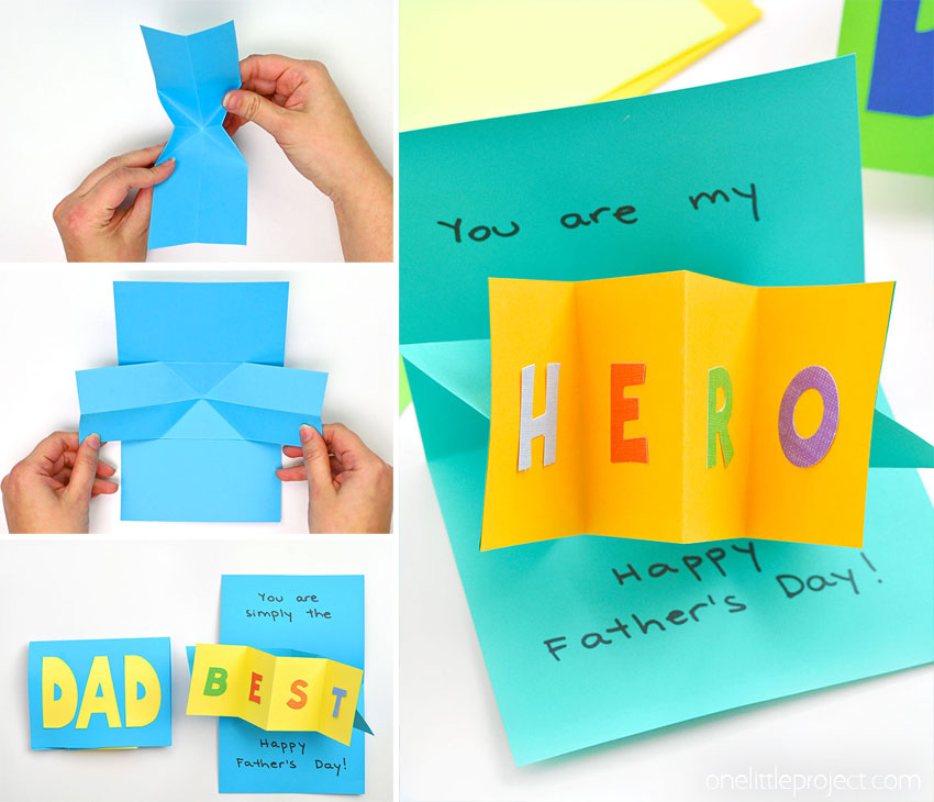 How to make a Father's Day pop-up card