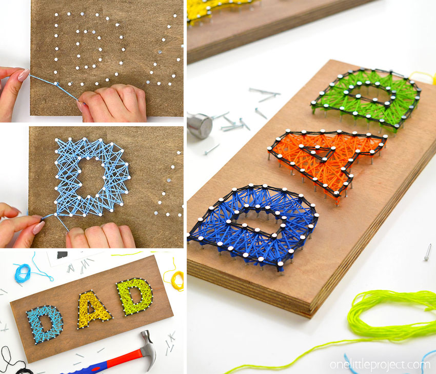 How to Make a Dad String Art Pattern