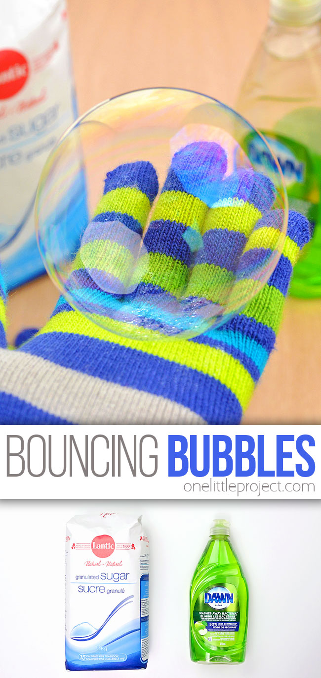 Fun and easy bouncing bubbles