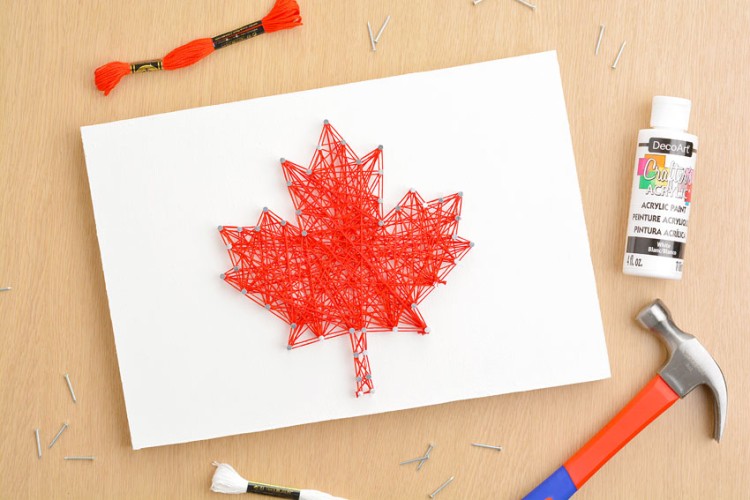 Canada Day string art idea