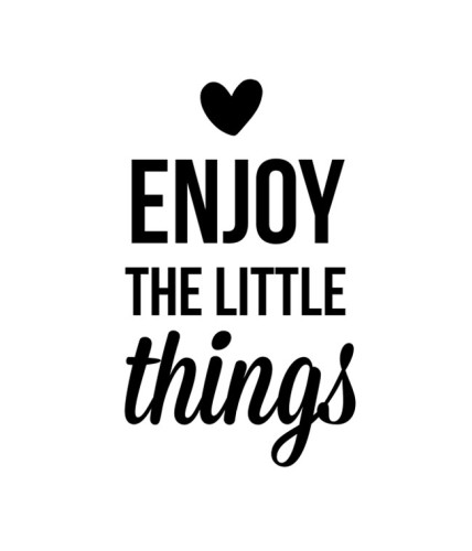 Enjoy the little things free printable template