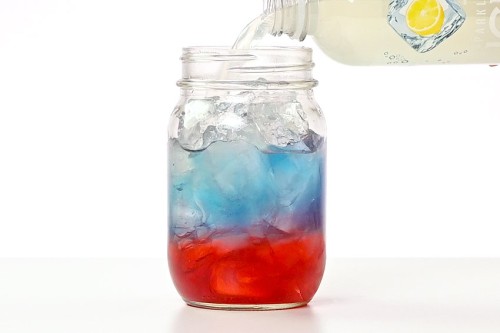 Red White and Blue Layered Drink