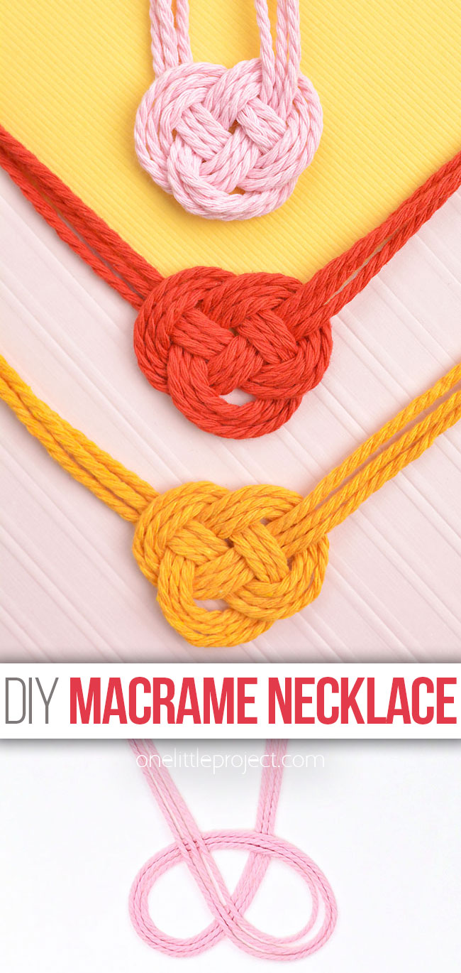 Free macrame necklaces tutorial