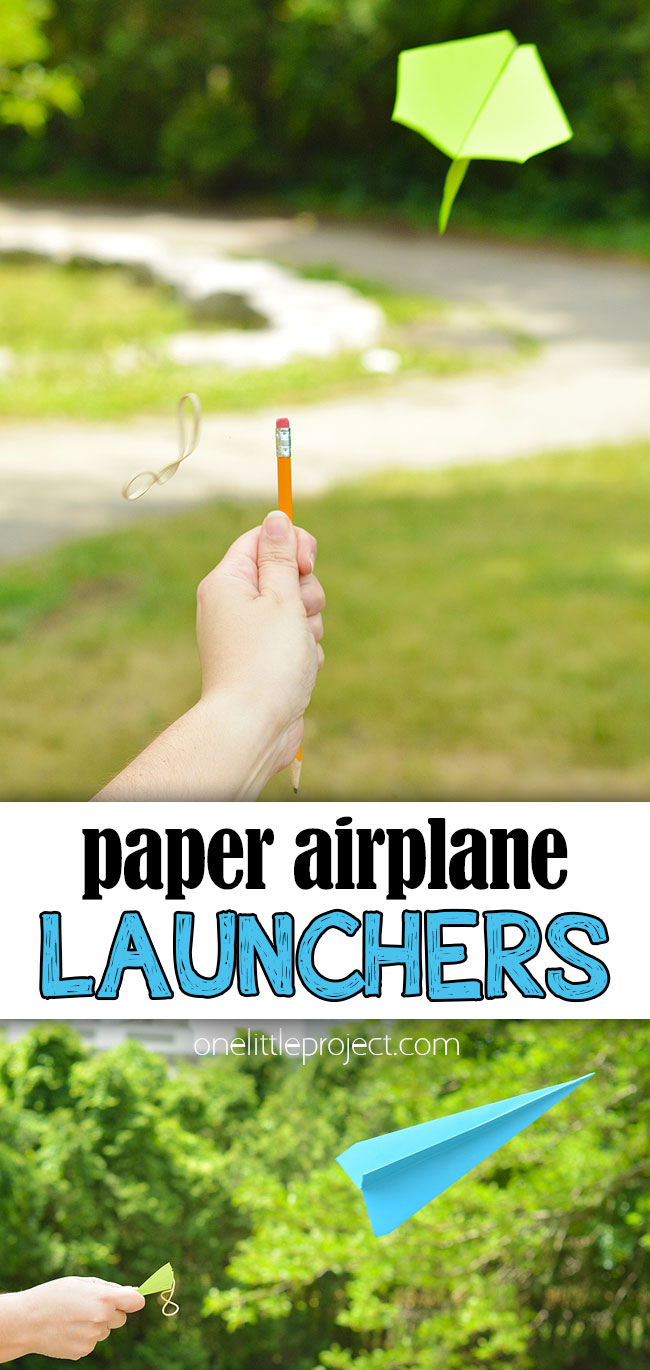 How to make a paper airplane launcher