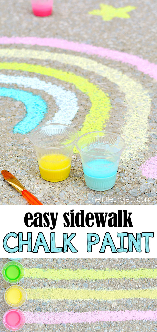 Easy DIY sidewalk chalk paint recipe