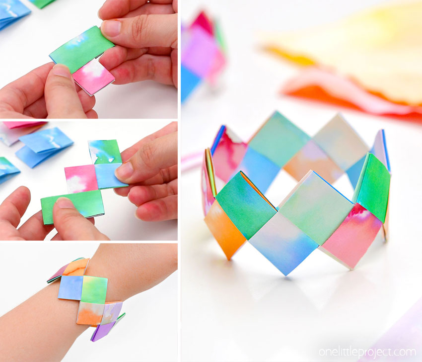Design for Kids: Crepe Paper Bracelets - Babble Dabble Do
