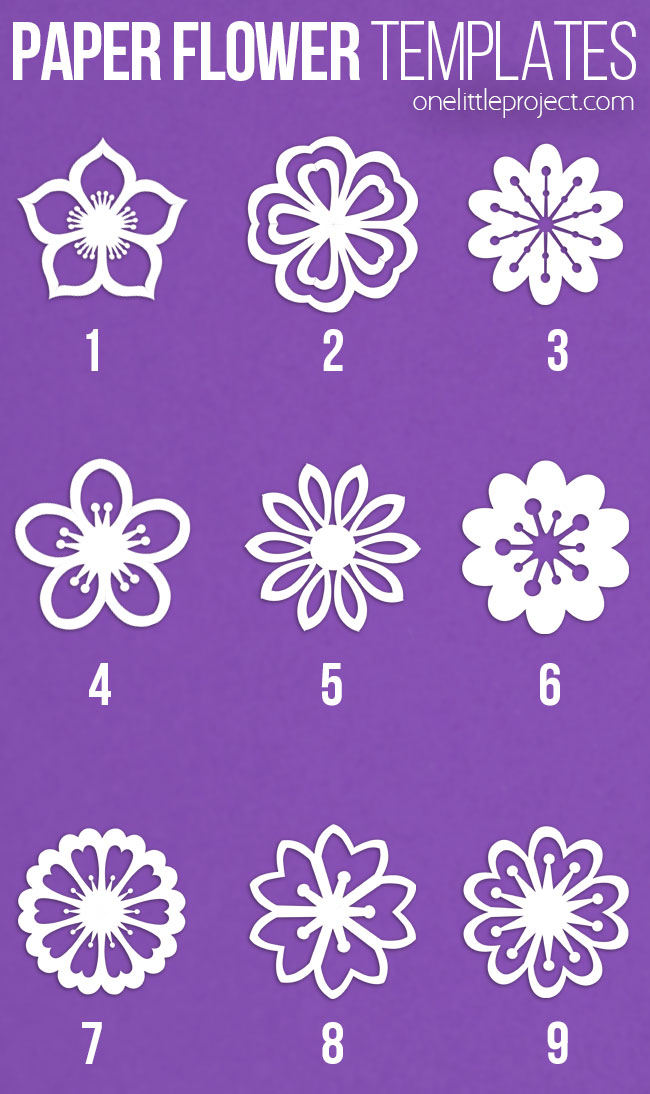 9 different paper flowers you can fold or print the free templates