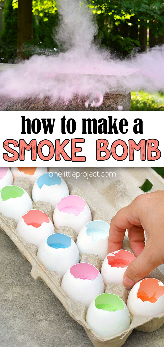How to make smoke bombs with baby powder and chalk