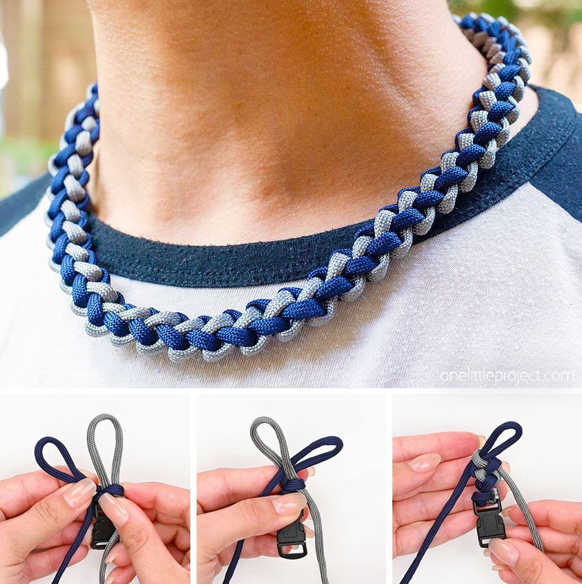 How to Make a Paracord Necklace (Easy Pattern!)