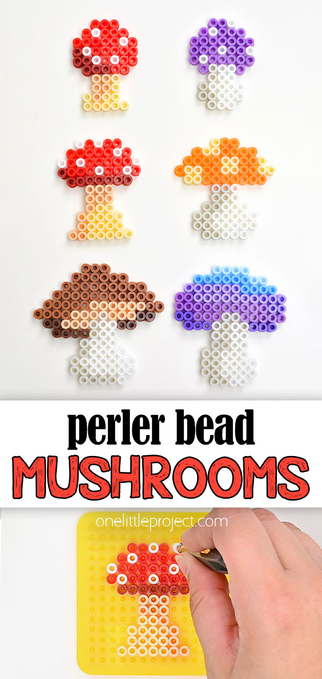 Free patterns for Perler bead mushrooms