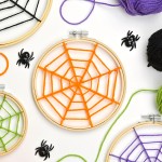 DIY Yarn Spider Web