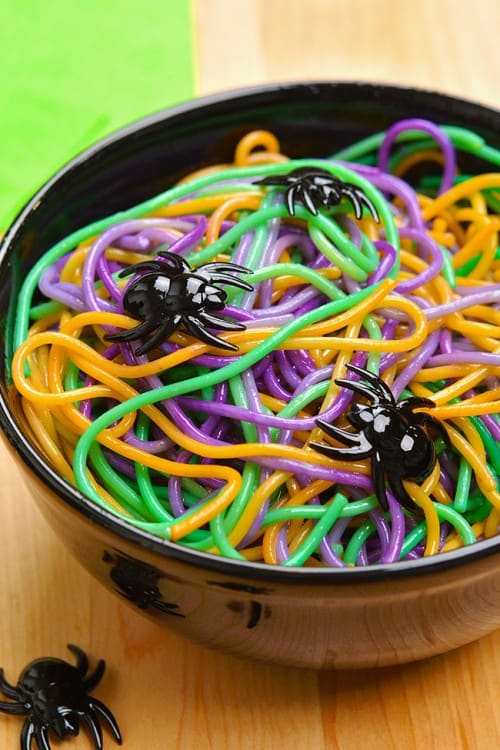 Halloween Pasta | Dyed Pasta for Halloween
